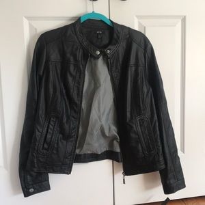 Black Apt 9 Leather Jacket